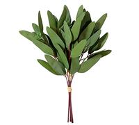 ANGGREK Artificial Eucalyptus Leaves Faux Eucalyptus Stems Silk Plastic Realistic Greenery DIY Home Decor with 35cm 38cm 45cm Sizes for Wedding Party Table Centerpiece (2)