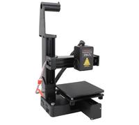 ANGGREK Beginner 3D Printer Small Desktop 3D Printer Compact for Kids Easy to Use with Intuitive Key Controls 100x100x100mm Printing Size for PLA TPU Filament (Black)