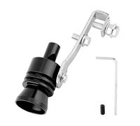 ANGGREK Car Turbo Whistle, 1 Car Exhaust Pipe Turbo Whistle Replacement for Automobile ATV SUV Auto Accessories Universal(black)