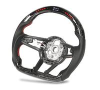 ANGGREK Carbon Fiber LED Steering Wheel with Shift Lights, Forged Carbon Fiber Racing Design, Compatible with R8 4S MK2 and Series, Enhanced Performance Metrics and Grip
