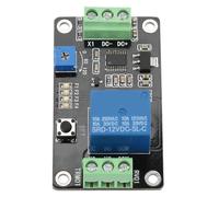 ANGGREK Delay Timer Relay, Adjustable Self Locking Switch for DC 5V 12V 24V, Precise Time Control with Memory Settings and Multiple Functions (DC12V)