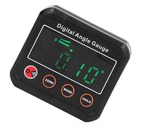 ANGGREK Digital Angle Gauge, Multifunctional Level Protractor for Accurate Measurements, ABS Material with Alarm and LED Display for Woodworking and DIY (DL1912)