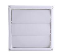 ANGGREK Enhances Air Circulation, Gravity Flap Wall Vent 200Mm 3 Ih Dryer Ent Coer, Kitchen Wall Ent, Extractor Vent Cover External 200 X 200 With Net 8In X 8In Outside Size, White Appearance, Automat