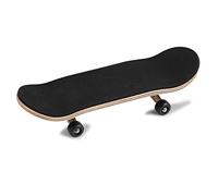 ANGGREK Finger Skateboard, Maple Wooden Mini Fingerboard with Fully Closed Bearing Wheels and Thick PU Pad for Kids Gifts and Stress Relief (Black)
