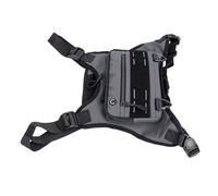 ANGGREK Front Running Vest Bag, Adjustable Reflective Sports Chest Pack with Nylon, 14.96x10.25x1.18in Phone Holder for Running Cycling Hiking Outdoor Activities (Gray)