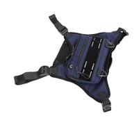 ANGGREK Front Running Vest Bag, Adjustable Reflective Sports Chest Pack with Nylon, 14.96x10.25x1.18in Phone Holder for Running Cycling Hiking Outdoor Activities (Blue)