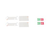 ANGGREK Game Console Screen Protector Scratch Proof 9H Tempered Glass HD PET Front Back Screen Protective Film for 1000 4 Pieces Set