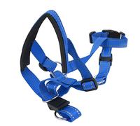 ANGGREK Head Collar for Dogs, Adjustable Nylon Dog Muzzle, Breathable Halter for Bite Control, Comfortable Pet Head Strap for Small Dogs (L)
