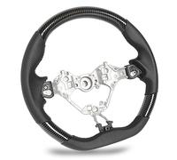 ANGGREK Hydro-Dip Steering Wheel, Nappa Perforated Leather, Flat Bottom Design for GT86 ZN6 and ZC6 2017 to 2021 (#2)