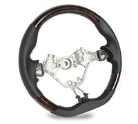 ANGGREK Hydro-Dip Steering Wheel, Nappa Perforated Leather, Flat Bottom Design for GT86 ZN6 and ZC6 2017 to 2021 (#3)