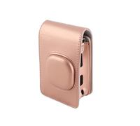 ANGGREK Mini LiPlay Camera Bag, PU Leather, Water-Resistant, Lightweight, Adjustable Strap, Portable Case for Mini LiPlay Users (Rose Gold)