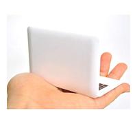 ANGGREK Mini Pocket Laptop Mirror Computer Glass Mirror Makeup Portable Polyethylene White 6.5 * 9.5cm with Laptop-Shaped Design for Full Face Observation (Assorted Color)