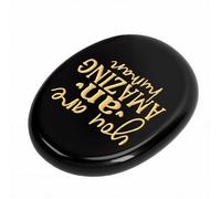 ANGGREK Motivational Pocket Stone with Inspirational You Are Amazing Human