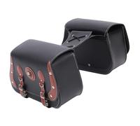 ANGGREK Motorcycle Saddlebags, PU Leather, Spacious 30L Capacity, Design for SOFTAIL V-Star Shadow Riders