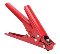 ANGGREK Nylon Cable Tie Tool Zip Tie Gun Fastening and Cutting Tool with Adjustable Tension for 2.3-9.5mm Cable Ties Power Work Construction (Red)