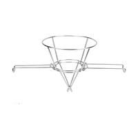 ANGGREK Oil Filter Stand, 304 Stainless Steel with Folding Arm, Efficient Oil Filtering Solution for Deep Fryers, 19.1x9.3x6.9in for Kitchen Use