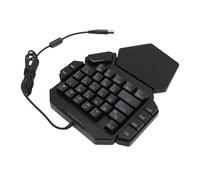 ANGGREK One Handed Gaming Keyboard, ABS Material, RGB Lighting, 35 Keys Blue Switches, Ideal for PC Gamers
