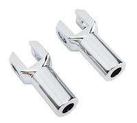 ANGGREK Passenger Foot Peg Bracket Kit, Chrome Plated, Durable Footpeg Supports, 3 3/8 Inch for Motorcycles