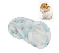 ANGGREK Pet Tunnel for Hamsters Guinea Pigs Hedgehogs Winter Warm Soft Plush Material Spacious for Play Rest Sleep (love green)