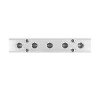 ANGGREK Pneumatic Manifold Air Distribution Block Aluminum 0~0.9Mpa 1.0MPA Pressure for Compressors Air Pumps Machines (SY30-02-5F)