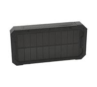 ANGGREK Portable Solar Power Bank Solar Charger 36800mAh with Wireless Fast Charging 4 USB Outputs Type C for Outdoor Camping Travel Hiking (Black)