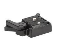 ANGGREK QR40 Aluminum Alloy Universal Arrow Storage Case Plate for Camera Tripod, Level Adjustment and Safety Button, Ideal for SLR and Mirrorless Cameras