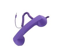 ANGGREK Retro Phone Handset Handset for Mobile Cell Phone Handset Plug Play 3.5mm USB C Wired Receiver with 1M Cable for Android Devices (Violet)