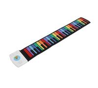 ANGGREK Roll Up Piano, Colorful Portable 49 Keys Electronic Keyboard with MP3 Player, Recording Function, Ideal for Kids Beginners