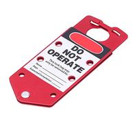ANGGREK Safety Lockout Hasp Lockout Tagout Hasp Aluminum Oxide Repeatable Writing with Point Controlled Splicing Design for Industry Oil Gas Power Nuclear