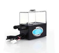 ANGGREK SC-300T 12V DC Ultra Quiet Water Pump & Pump Tank for PC CPU Liquid Cooling with LED Power Indicator, Control Circuit, Instructions Marked, Small 3P Power Connector, Speed