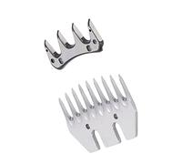 ANGGREK Sheep Shears Blades 9-Tooth Straight Replacement Electric Sheep Scissors Wool Clipper with High Carbon Steel for Thick Wool Shearing Goats Alpacas Llamas