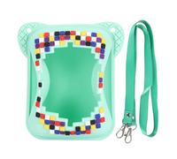 ANGGREK Silicone Cover Case, Interactive Toy Digital Pet Protective Travel Storage Bag with Lanyard for Virtual Electronic Pets Accessories (Green)