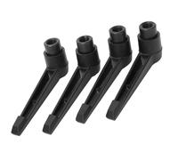 ANGGREK Stainless Steel Adjustable Machine Handles, Metal Knobs for Woodworking Tools, Welding Equipment, 4Pcs Set, 2-3.7inch Length (Internal Thread M12 (Handle Length 95))