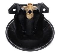 ANGGREK Stainless Steel Sheep Water Bowl Automatic Drinking Bowl for Sheep with Touch Switch 7.1in Black Easy Maintenance Anti-Drop