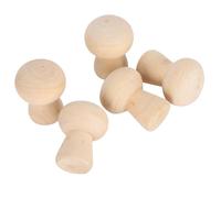 ANGGREK Unfinished Wooden Peg Doll Bodies, Creative DIY Wood Craft Figures for Kids with Mushroom Head Shape, Ideal for Painting and Hands-On Arts
