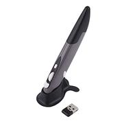 ANGGREK Wireless Pen Air Mouse, Red Optical Design, Adjustable DPI for Presentations and Handwriting Use (Grey)