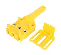 ANGGREK Woodworking Dowel Jig Kit, 8Pcs Handheld Pocket Hole Jig with ABS Material for Precise Alignment Drilling on Boards and Side Panels