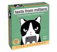Angie Bailey Texts from Mittens the Cat 2026 Day-to-Day Calendar Calendar Book in White Angie Bailey White