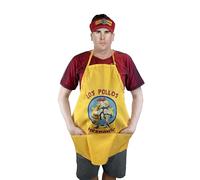 ANGIEHAIE Pollos Hermanos Apron Cap Set Moth Heisenberg Breaking Bad, Yellow, One size
