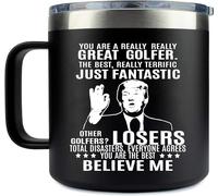 Angie's Box 14Oz Cup - Funny Golfer Mug - Best Golfer Gifts for Men Dad Uncle Grandpa Husband Boyfriend - Gifts for Golf Lovers Unique - Dad Birthday Gift for Him