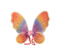 Angies Fashion Small Rainbow Fairy Wings Glitter & Stars Fancy Dress Girls Birthday Dress Up