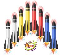 Anginne Rocket Launcher for Kids Refill, Outdoor Toys for 3-12 Year Old Boys Gifts Stomp Toy Rocket Refill Gifts for 3-12 Year Old Boys Toys Age 3-10 Garden Toys Christmas Xmas Gifts for Kids