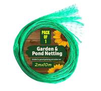 ANGIX 1 Pack Garden Netting 2m x 10m Green Nylon Fine Garden Mesh, Gardening Bird Netting for Vegetable Patch, Allotment & Pond Net Cover, Plant Protection, Cat Deterrent, UV Resistant