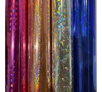ANGIX 1 x Christmas Holographic Wrapping Paper Roll Sparkling Shiny Foil Gift Wrap Roll For Birthday, Wedding, Craft Art Decoration And Festive Decoration