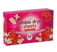 ANGIX 1 x Laundry Tumble Dryer Sheets Floral Perfume - 40 Sheets Pack | Long Lasting Freshness, Reduces Creases & Adds Softness