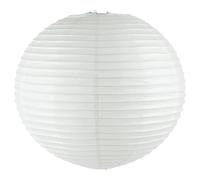 ANGIX 1 x White Paper Lampshade 40cm - Classic Bamboo Style Ribbed Paper Lanterns to Hanging White Pendant Lamp Shades for Ceiling Light, Bedroom, Wedding Event, Party Decoration & Celebrations