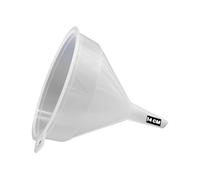 ANGIX Clear White Plastic Filter Funnel For Home, Kitchen, Laboratory Chemicals, And Garage Car Usage | Oil And bottle Filling, Sanitizer Units and More (14cm)