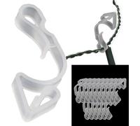 ANGIX 16 x Giant Gutter Hooks for Christmas Lights Outdoor - Heavy Duty Weatherproof Plastic Light Clips for Roof, Eaves & Gutters - Reusable Fairy Light Hooks for Xmas, Icicle & Party Decorations