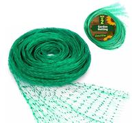 ANGIX 2 Pack Garden Netting 2m x 10m Green Nylon Fine Garden Mesh, Gardening Bird Netting for Vegetable Patch, Allotment & Pond Net Cover, Plant Protection, Cat Deterrent, UV Resistant
