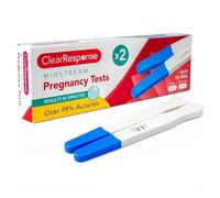 ANGIX 2 x Midstream Pregnancy Test Kit, Over 99% Accurate Home Pregnancy Tests, Fast Results in Minutes, Easy-to-Read Midstream Early Detection Test Sticks for Home Use